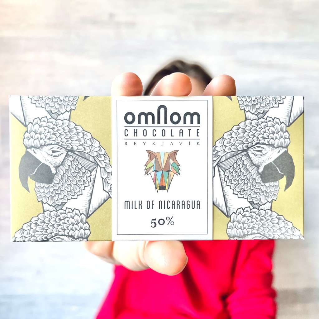 Tableta de chocolate con leche de nicaragua